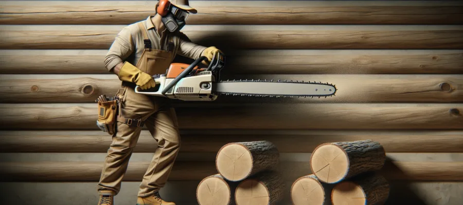 Kettensaege-Technik lernen: Fuehrung, Halten und Koerperposition fuer praezise Schnitte