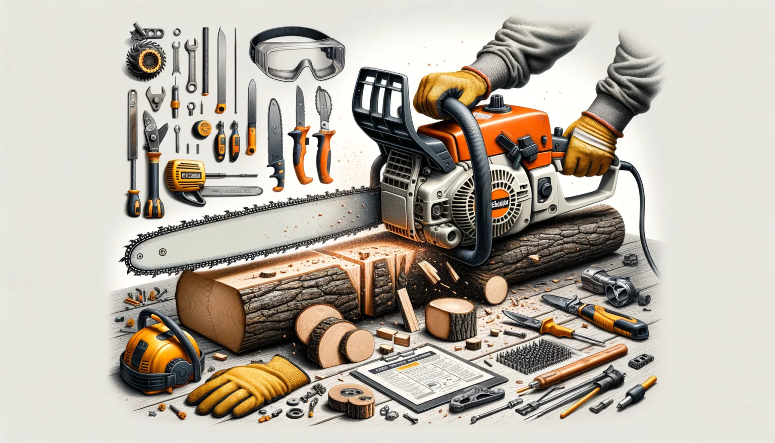 Kettensaege-Techniken und sichere Arbeitsweisen fuer DIY-Anwender