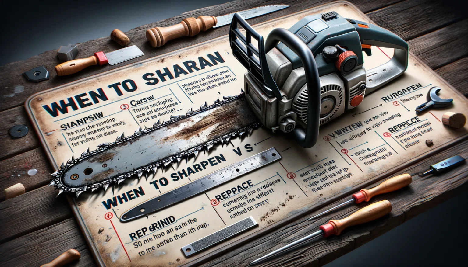 Kettensaege Verschleiss erkennen: Wann schaerfen, wann ersetzen statt nachschleifen