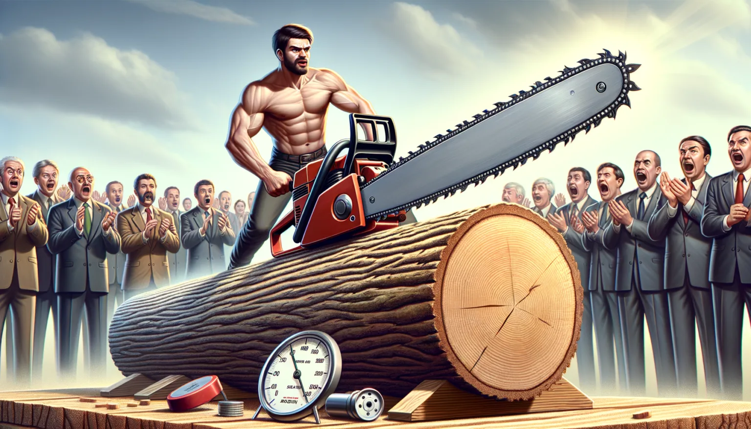 Weltrekorde mit Kettensaege: Die erstaunlichsten Bestleistungen